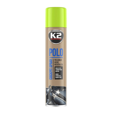 K2 POLO COCKPIT 300 ML ZIELONE JABŁKO Pielęgnuje deskę rozdzielczą