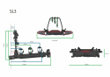 Bagażnik platforma rowerowa na hak SPINDER SL3 | przesuwny i składany