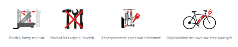 Uebler Bagażnik na hak P32 S 3 Rowery Uebler Bagażnik na hak P32 S 3 Rowery