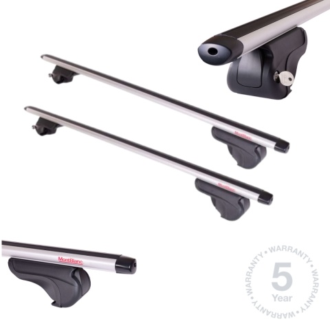 Belki dachowe Kia Sportage I [95-04] na relingi klasyczne Aluminiowe MontBlanc Activa Alu 125