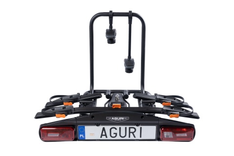 Bagażnik na hak na 2 rowery Aguri Active bike pro 2 Czarny