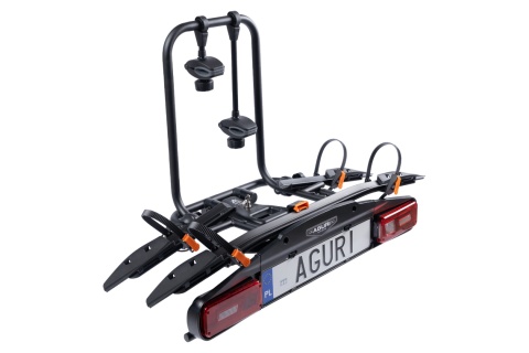 Bagażnik na hak na 2 rowery Aguri Active bike pro 2 Czarny