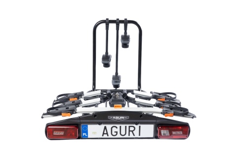 Bagażnik na hak na 3 rowery Aguri Active Bike 3 Pro Srebrny