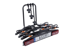Bagażnik na hak na 3 rowery Aguri Active Bike PRO 3 czarny