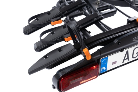 Bagażnik na hak na 3 rowery Aguri Active Bike PRO 3 czarny