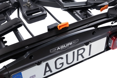 Bagażnik na hak na 3 rowery Aguri Active Bike PRO 3 czarny