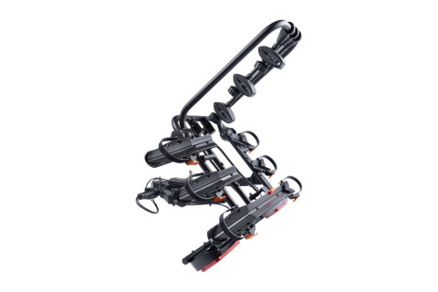 Bagnżnik na hak na 4 rowery Aguri Active bike pro 4 czarny 3 z adapterem