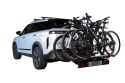 Bagnżnik na hak na 4 rowery Aguri Active bike pro 4 czarny 3 z adapterem