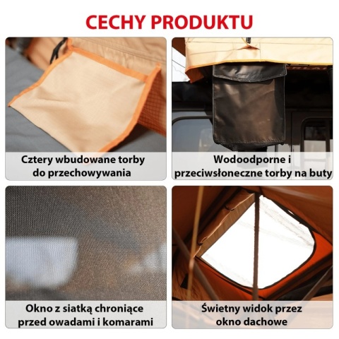 Namiot dachowy wodoodporny Drabina Miękkapokrywa