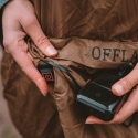 OFFLANDER PONCZO KEMPINGOWE CIENKIE Z OGRZEWACZEM BRĄZOWE