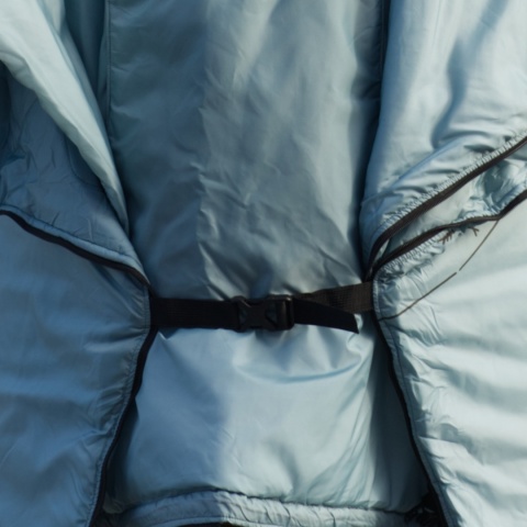 OFFLANDER PONCZO KEMPINGOWE GRUBE Z OGRZEWACZEM BŁĘKIT