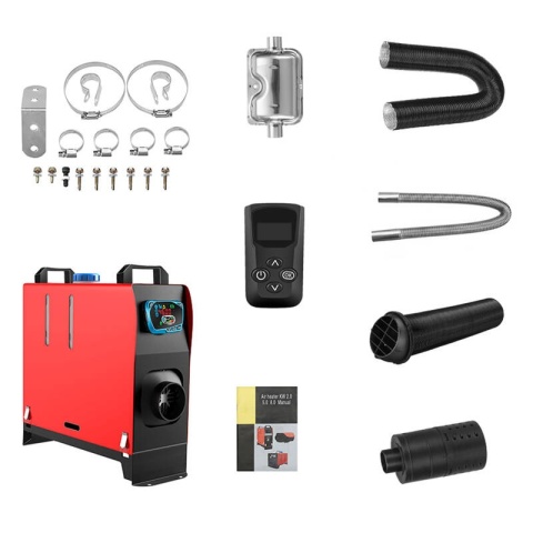Ogrzewanie postojowe Blitzwolf BW-AH-V2-BT 5kw 12V Aplikacja interfejsem standardowym-bananowym kontroler z wyświetlaczem BT