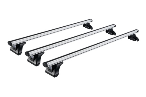 Poprzeczki dachowe Ford Custom I i II Transit/Tourneo L1H1 i L2H1 ( 13-23, 23- ) / VW T7 ( 24- ) - z punktami montażowymi