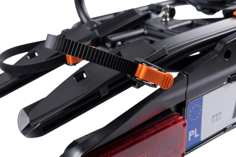 Bagażnik na hak na 3 rowery Aguri Active bike pro czarny 2+1 z adapterem