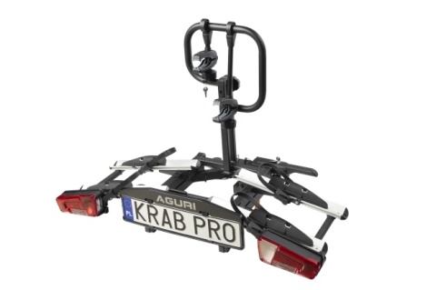 Skladana platforma rowerowa na hak Aguri Krab Pro 2 Silver E-bike OK !!!