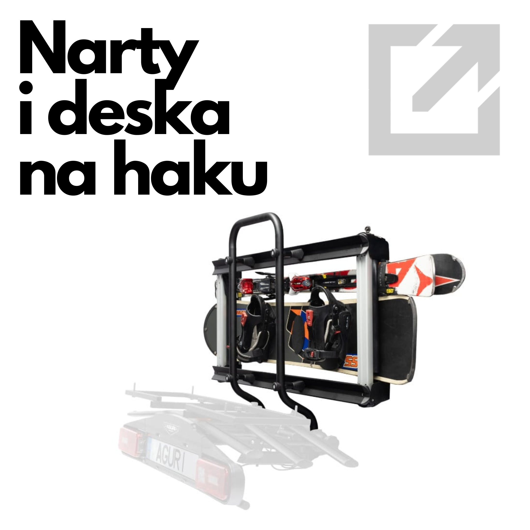 Jak przewieźć narty na haku? - Nowość od Aguri