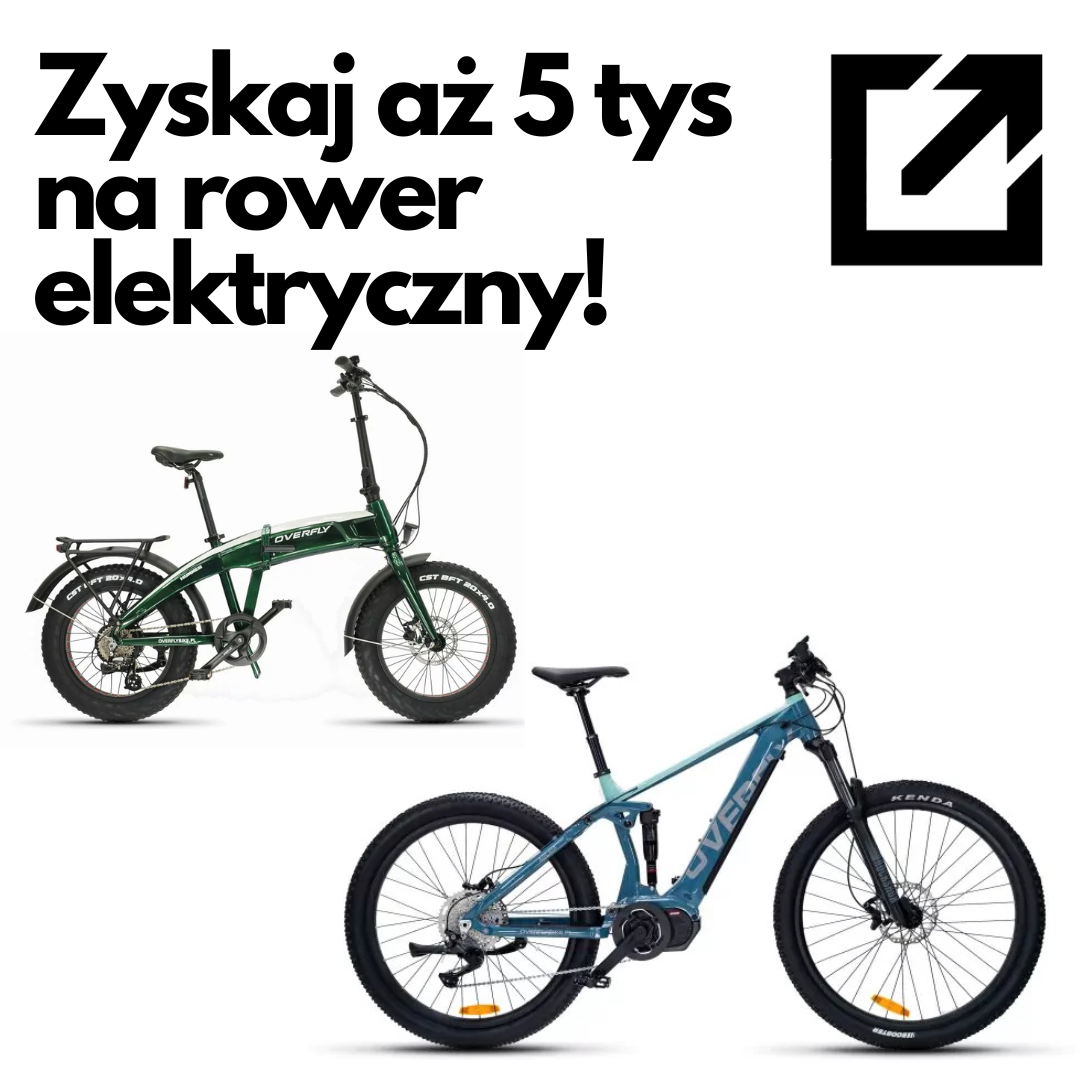 5 tysięcy na rower elektryczny! Dofinansowanie do 50% wartości!